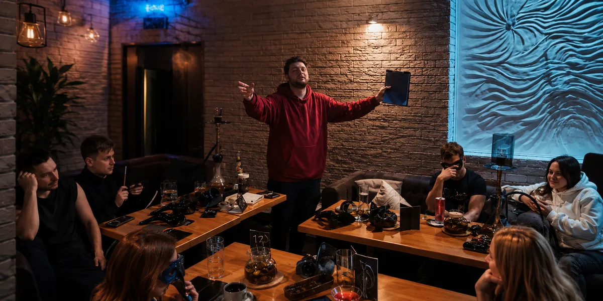 Игра в мафию в Тюмени Night Mafia с гостями за столом